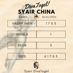 Prediksi Syair China 30 Januari 2025