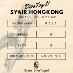 Prediksi Syair Hongkong 07 Februari 2025