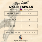 Prediksi Syair Taiwan 02 Februari 2025